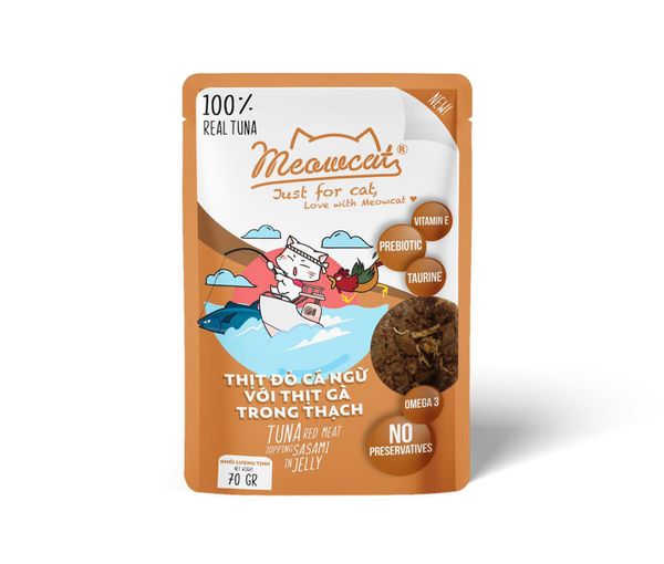  Pate mèo Meowcat Jelly 70g (nhiều vị) 