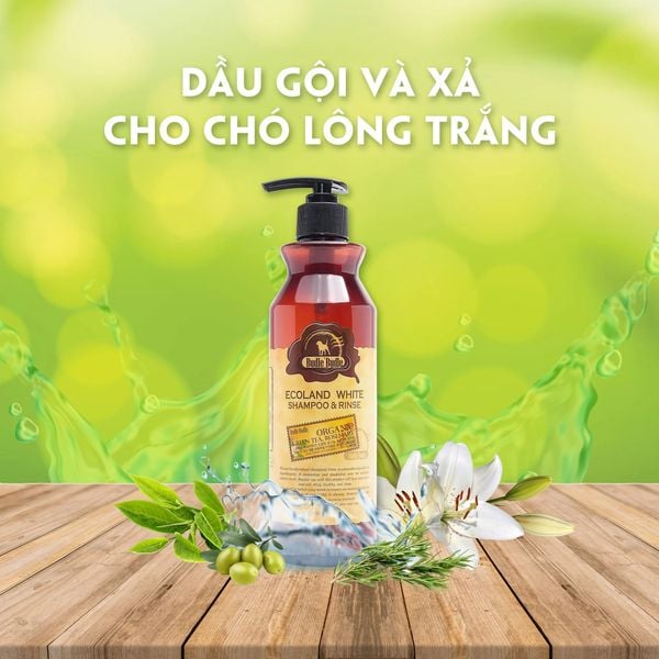 Dầu gội và xả cho chó lông trắng Budle'Budle - 500ml 