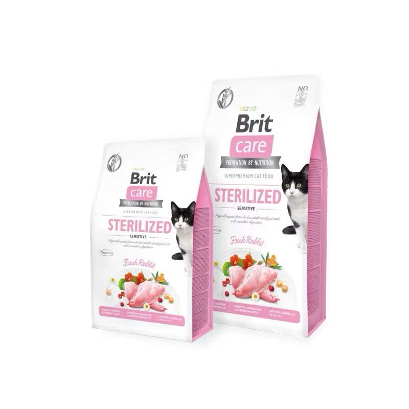  Hạt Brit Care Cat Grain-Free STERILIZED SENSITIVE 