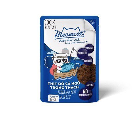  Pate mèo Meowcat Jelly 70g (nhiều vị) 