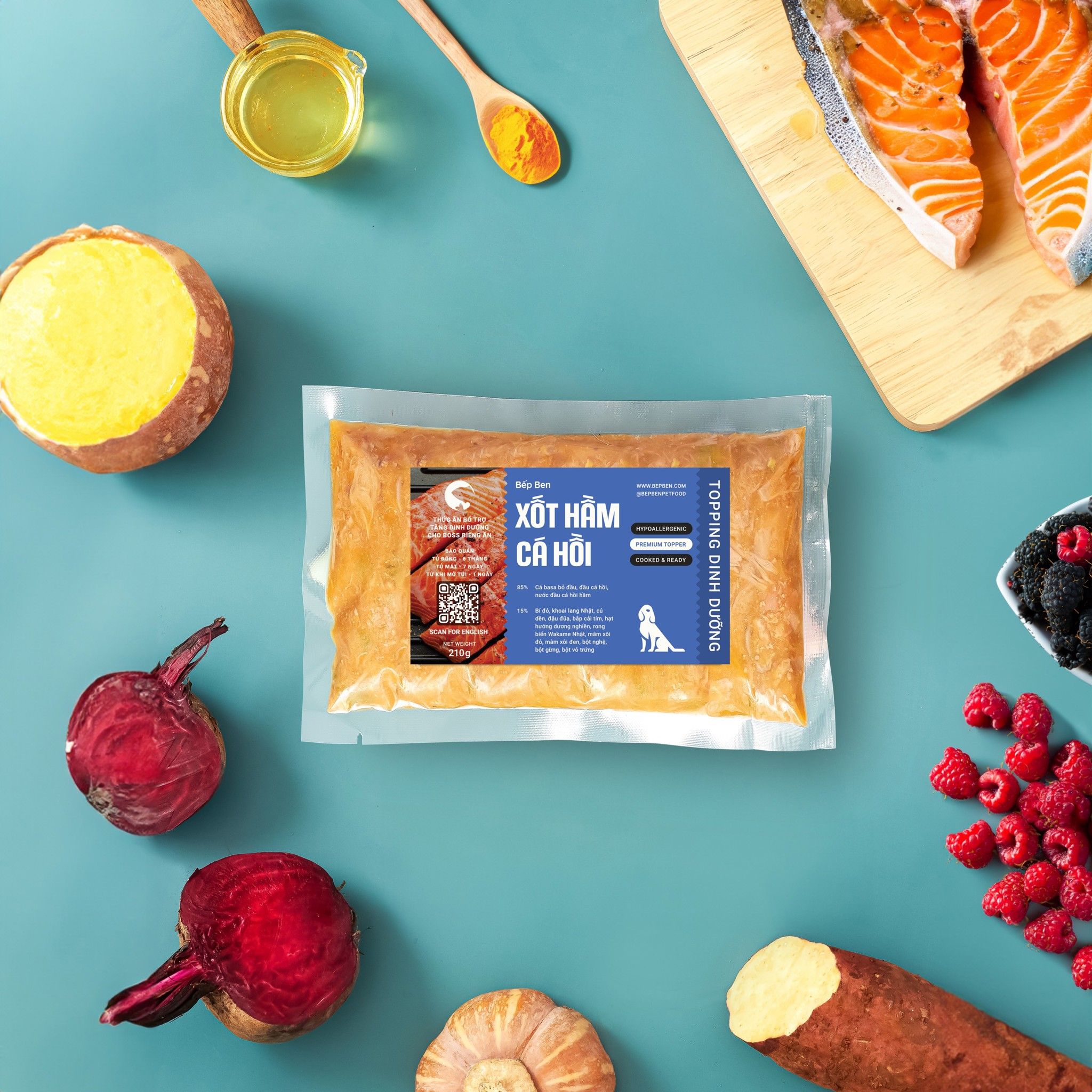  BONE BROTH - Pate tươi Bếp Ben Nước Hầm Xương Kèm Topping 
