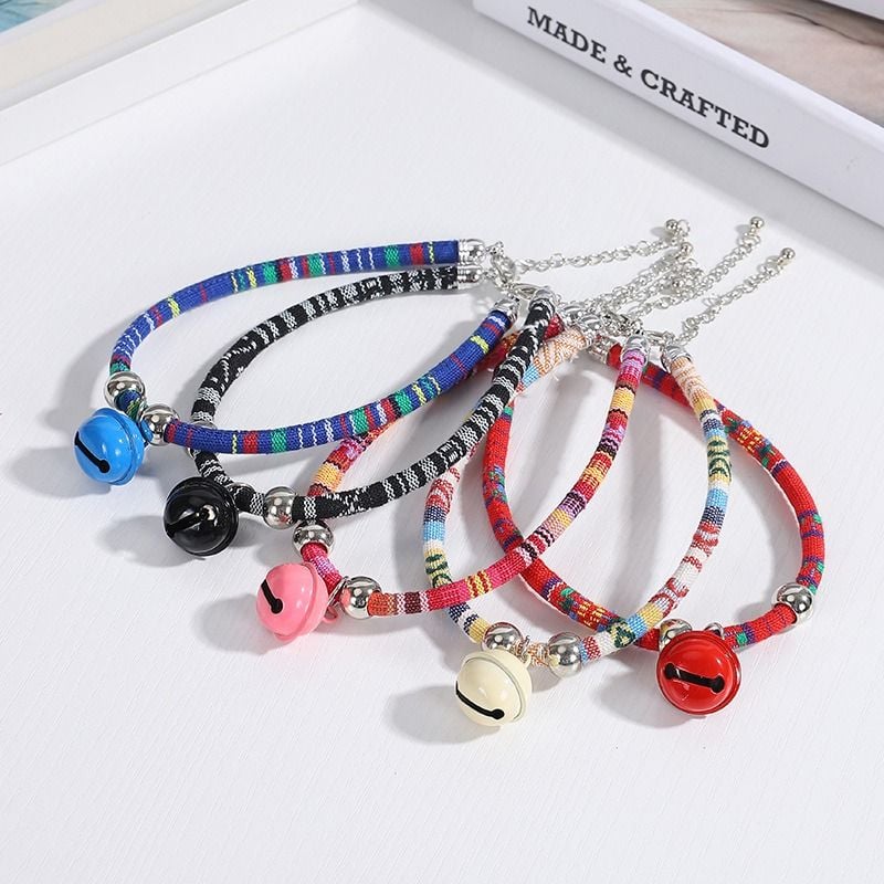  Vòng cổ thổ cẩm chuông PetCollar 