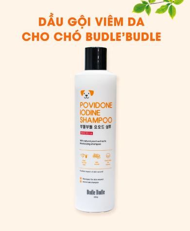  Dầu gội trị viêm da cho chó Budle'Budle 