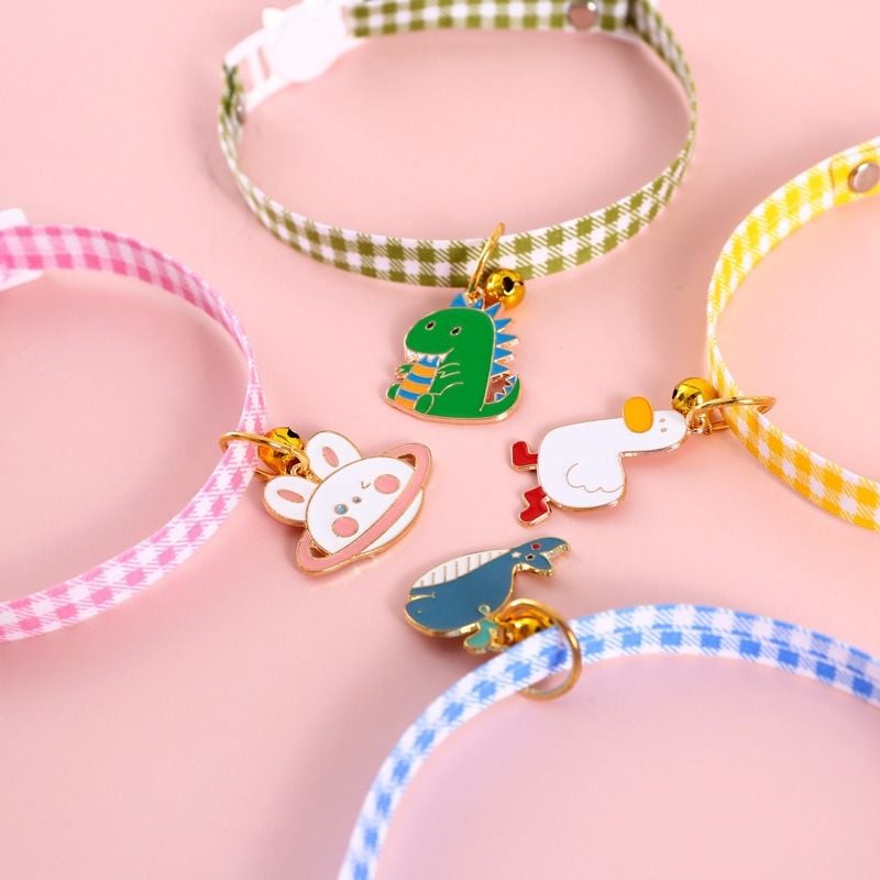  Vòng cổ caro dành cho thú cưng 