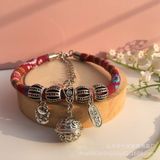  Vòng cổ thổ cẩm chuông nhiều màu 