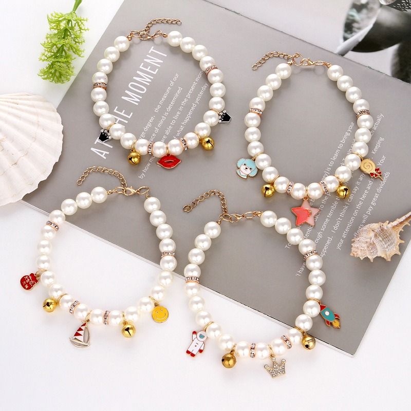  Vòng cổ ngọc trai charm 