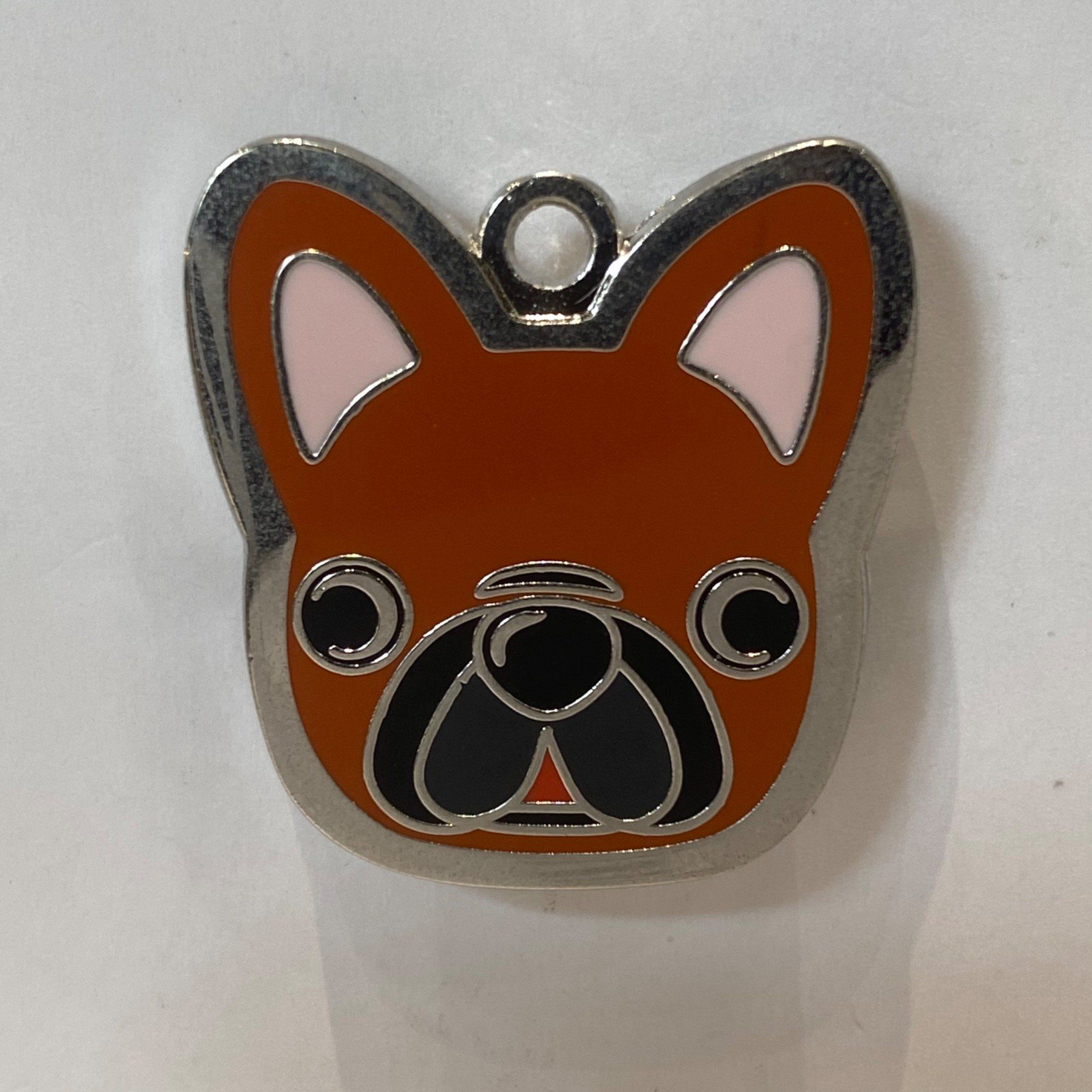  Nametag Bull Pháp Của Chó (Inox) 