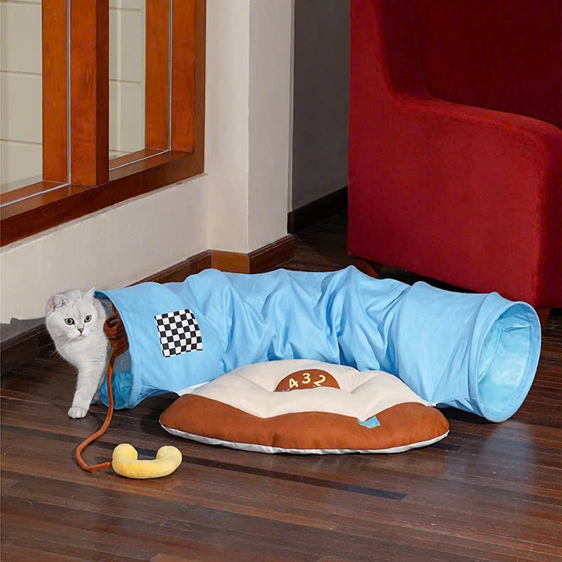  Nệm nhà ống Telephone Bed kèm đồ chơi cho mèo 