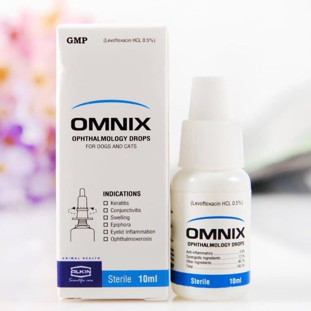  Thuốc nhỏ mắt cho chó mèo Omnix 
