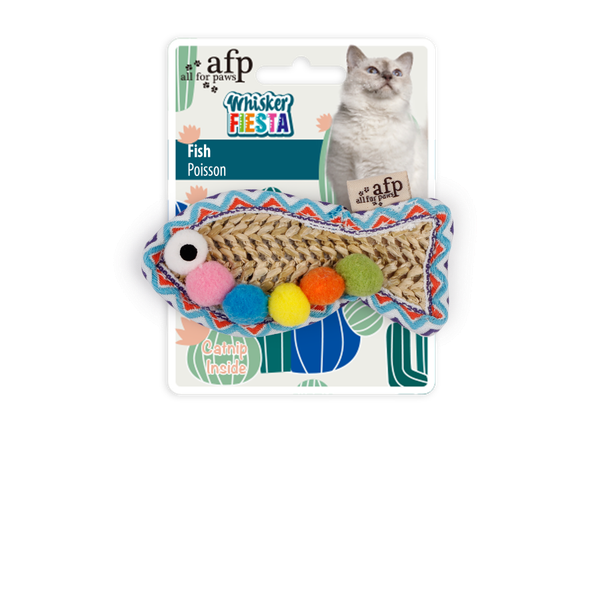  Đồ chơi hình cá nhỏ có cỏ mèo AFP 