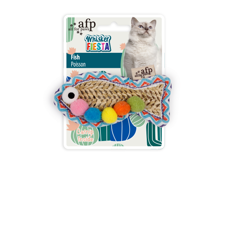  Đồ chơi hình cá nhỏ có cỏ mèo AFP 