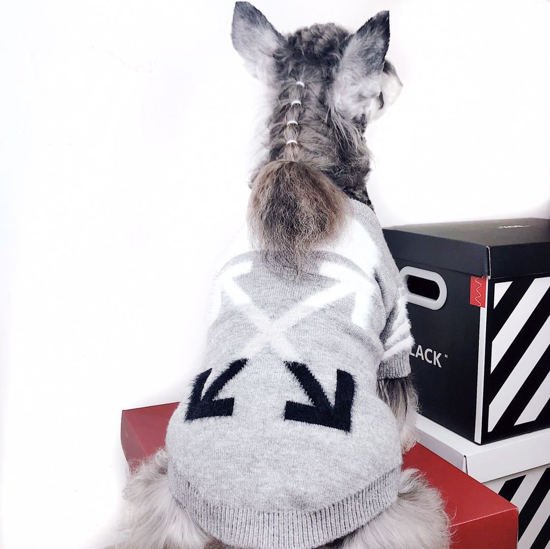  Áo len Off-white cho thú cưng 