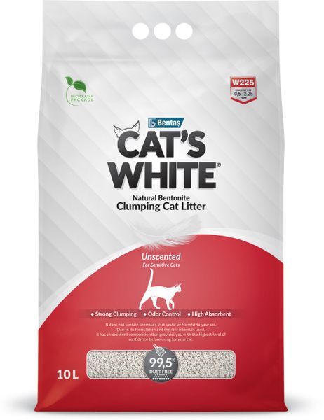  Cát vệ sinh cho mèo Cat's White 10L 