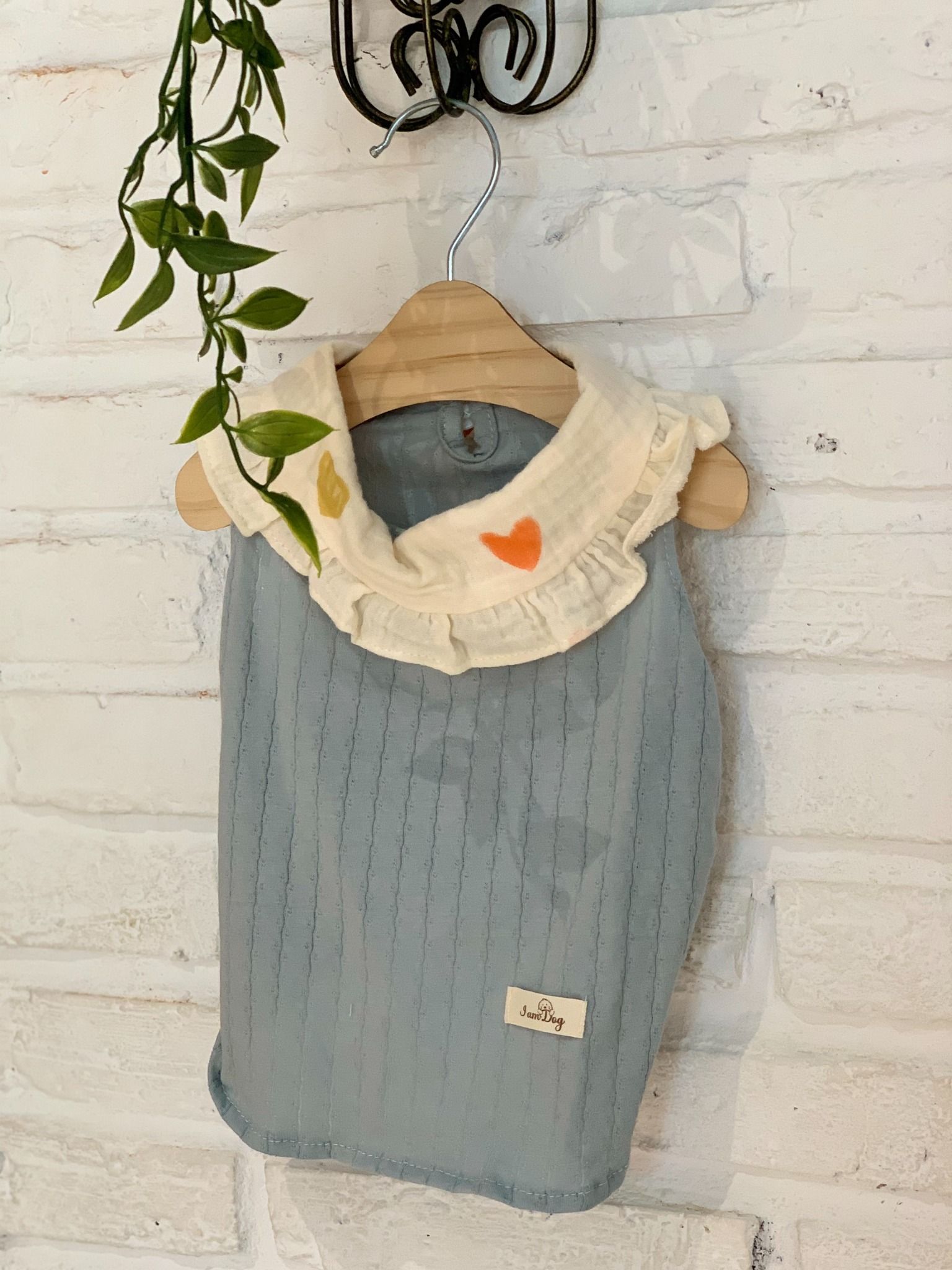  Sunnie Blue/White Heart I Am Dog 