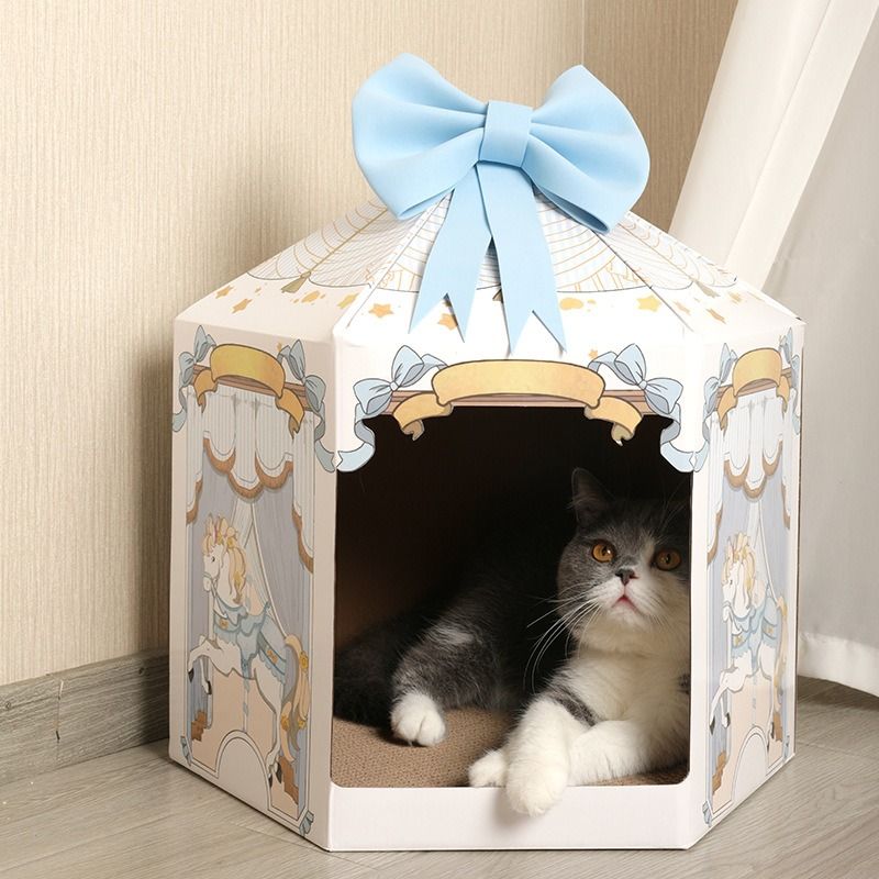  Nhà cào móng vòng xoay ngựa gỗ 