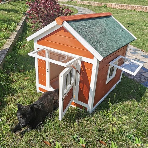  Chuồng gỗ ngôi nhà cho chó 