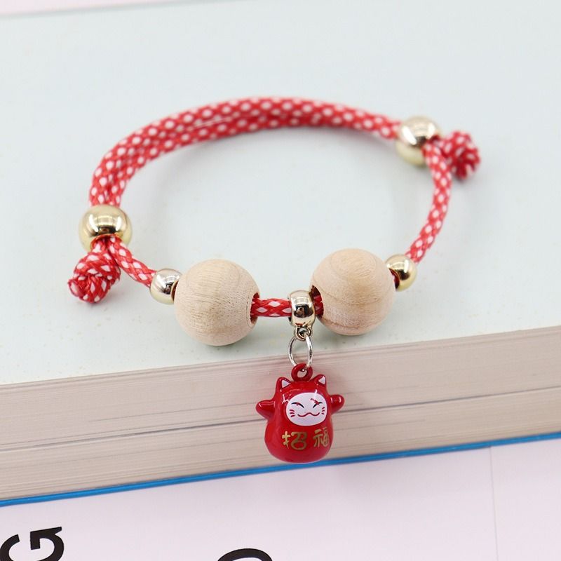  Vòng cổ bi gỗ dây da 