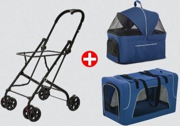  Xe đẩy 2 tầng cho Thú Cưng 