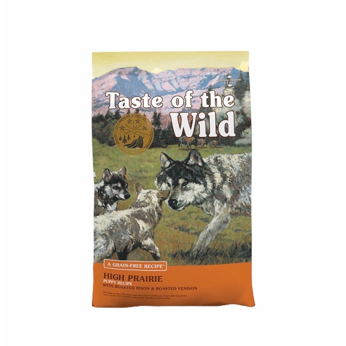  Taste of the Wild High Prairie - Thức ăn hạt cho chó (Puppy) vị Bò rừng và Nai nướng 2kg 