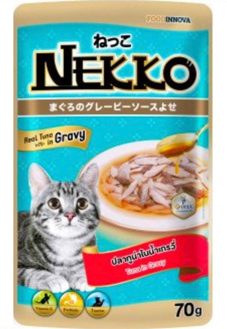  Nekko Adult in Gravy - Pate cho mèo gói 70g 