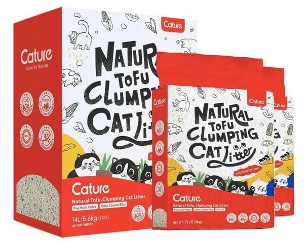  Cát đậu nành vệ sinh cho mèo Cature 