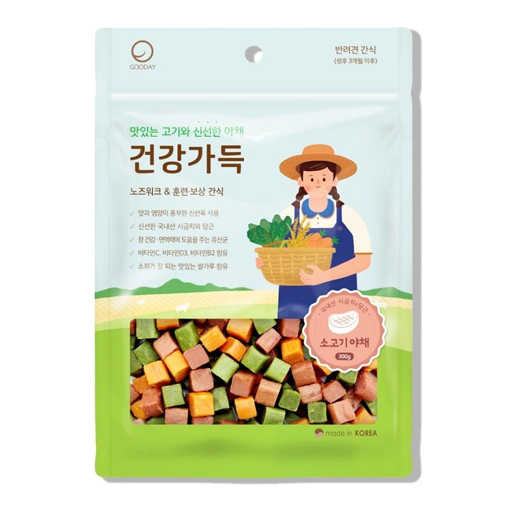  Thức ăn vặt dạng viên cho chó Vegetable Dog Food Kpet - 300g 