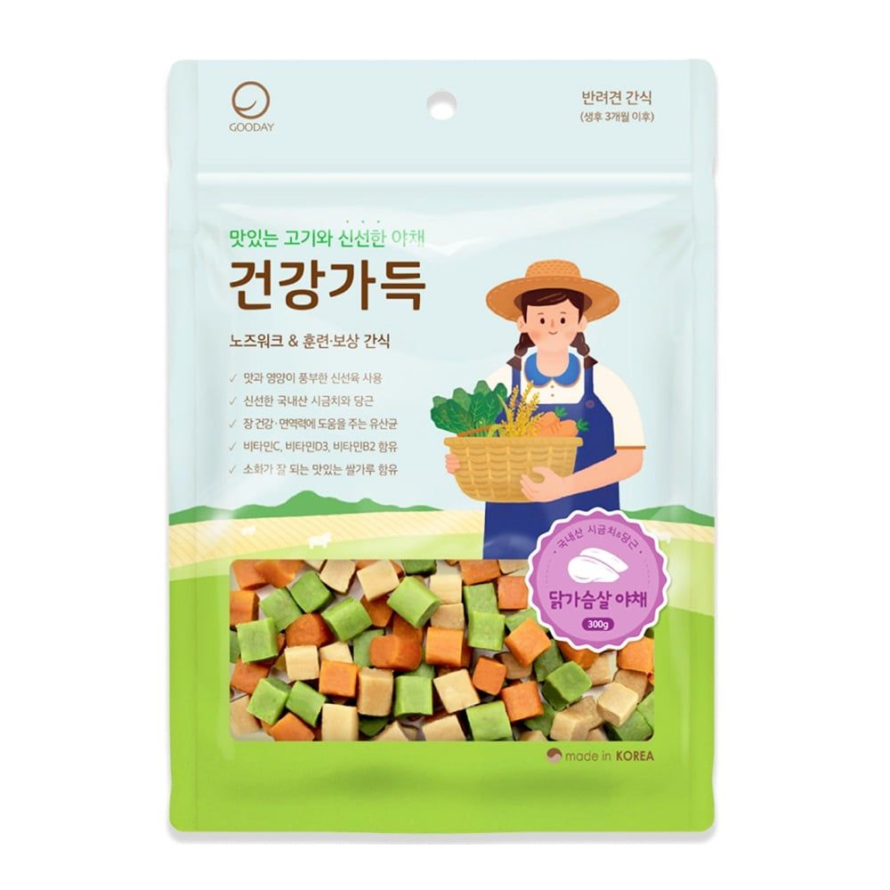  Thức ăn vặt dạng viên cho chó Vegetable Dog Food Kpet - 300g 