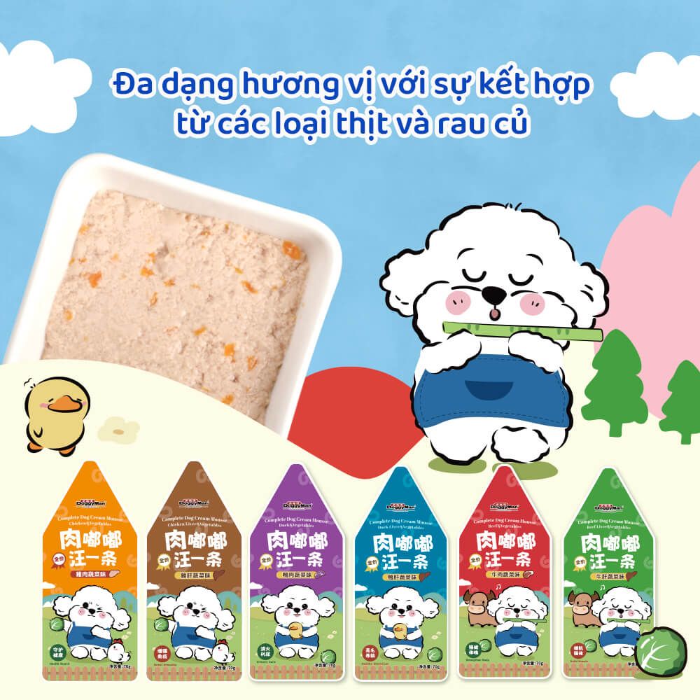  Pate sốt kem cho chó Doggyman 