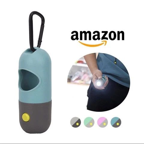  Hộp đựng túi chất thải có đèn đen -  xám 