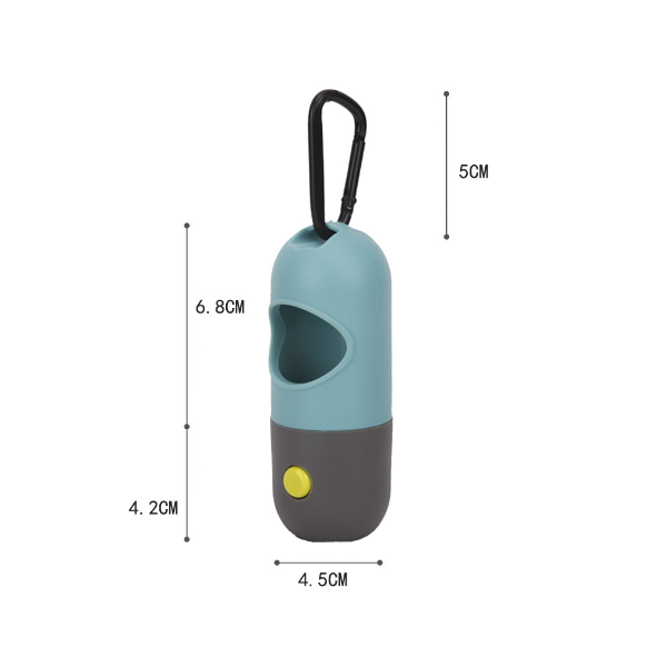  Hộp đựng túi chất thải có đèn đen -  xám 