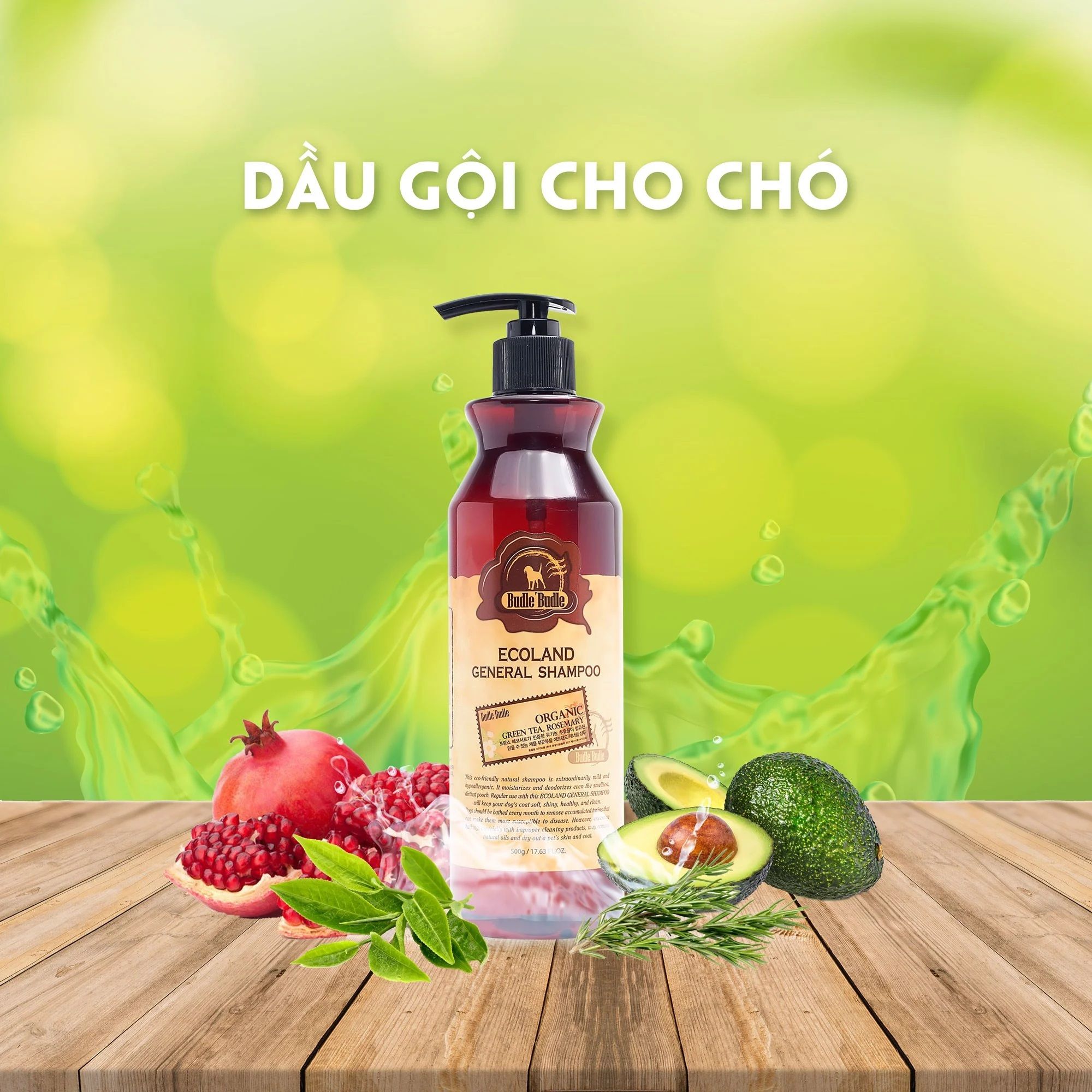  Dầu gội cho chó Budle'Budle - 500ml 