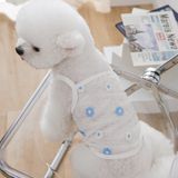  Áo lưới hoa trắng xanh 