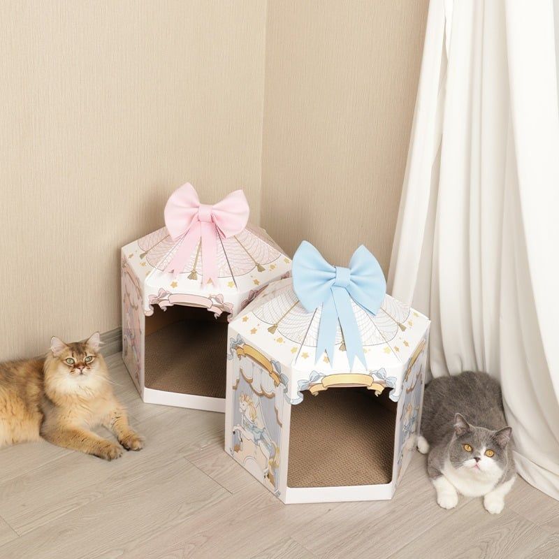  Nhà cào móng vòng xoay ngựa gỗ 