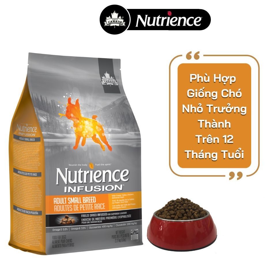  Thức ăn hạt dành cho chó size nhỏ Nutrience Infusion Adult Small Breed 