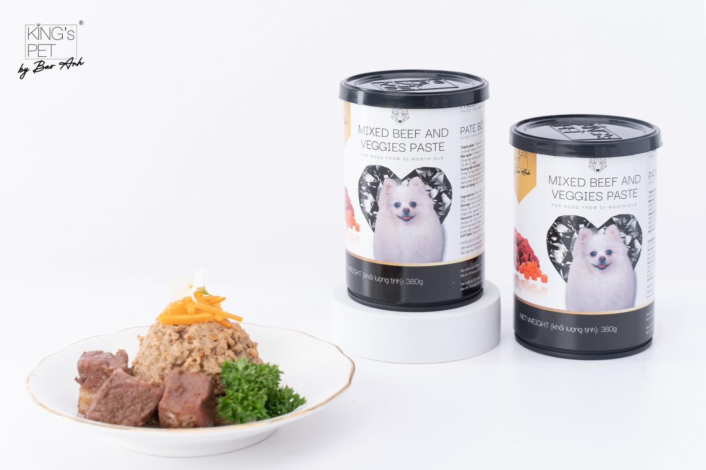  Pate lon King's Pet by Bao Anh dành cho chó 380g 