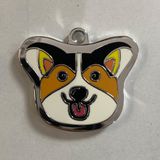  Nametag Corgi Tricolor Của Chó (Inox) 