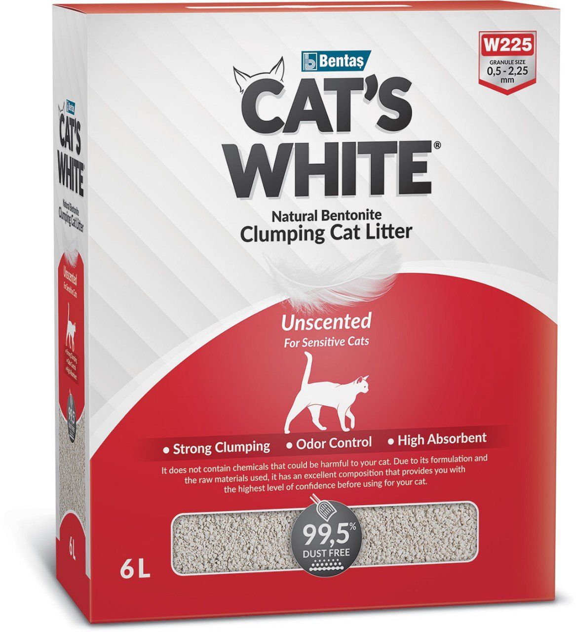  Cát vệ sinh cho mèo Cat's White Box 6L 