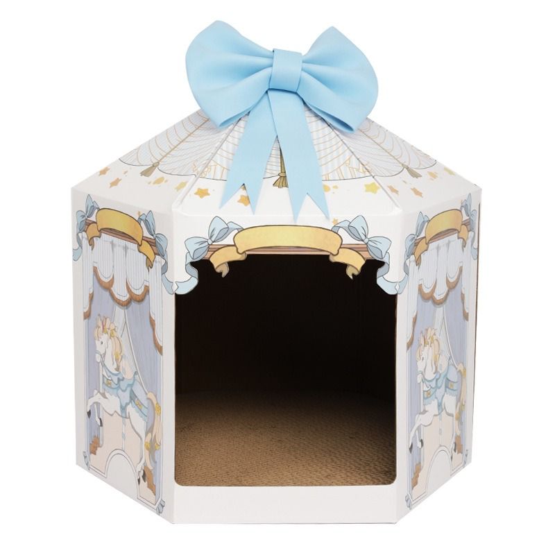  Nhà cào móng vòng xoay ngựa gỗ 