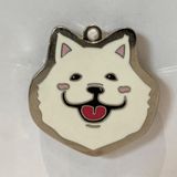  Nametag Samoyed Của Chó (Inox) 