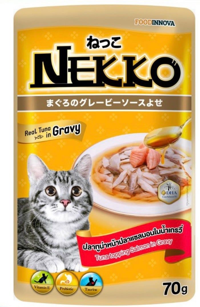  Nekko Adult in Gravy - Pate cho mèo gói 70g 