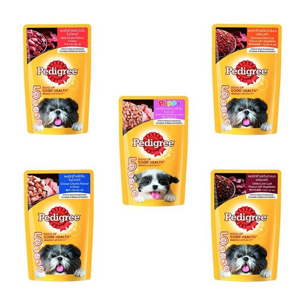  Pate Pedigree cho chó gói 80g (nhiều vị) 