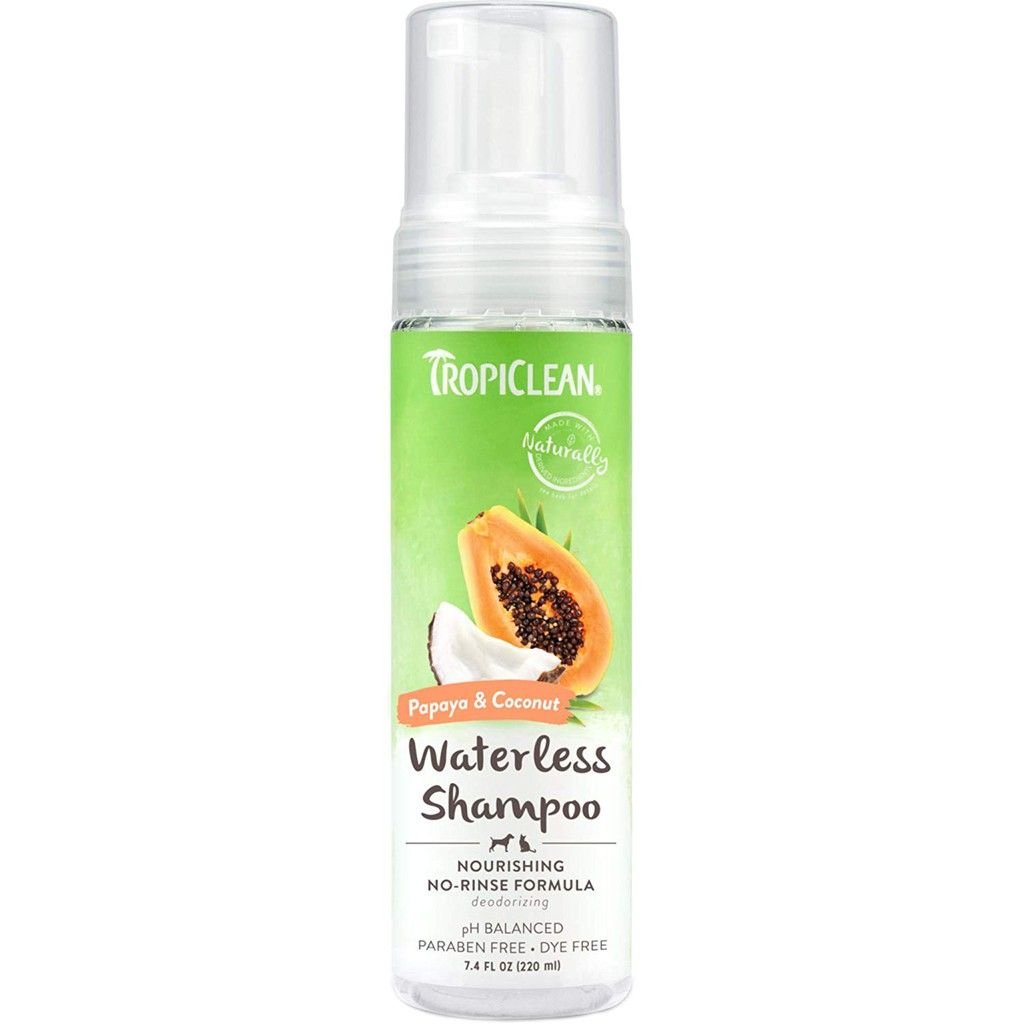  Dầu tắm khô cho thú cưng Tropiclean hương Đu Đủ 200ml 