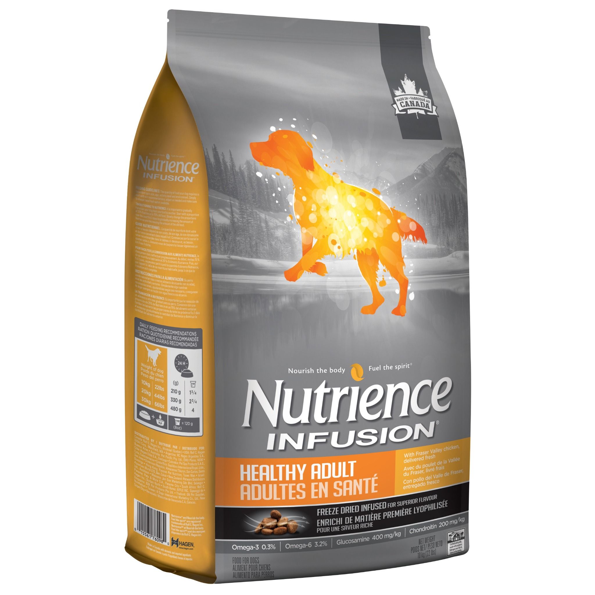  Thức ăn hạt dành cho chó trung bình - lớn Nutrience Infusion Healthy Adult 