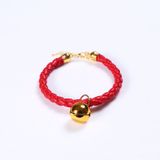  Vòng cổ da xoắn nhiều màu có chuông 