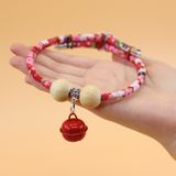  Vòng cổ bi gỗ họa tiết 