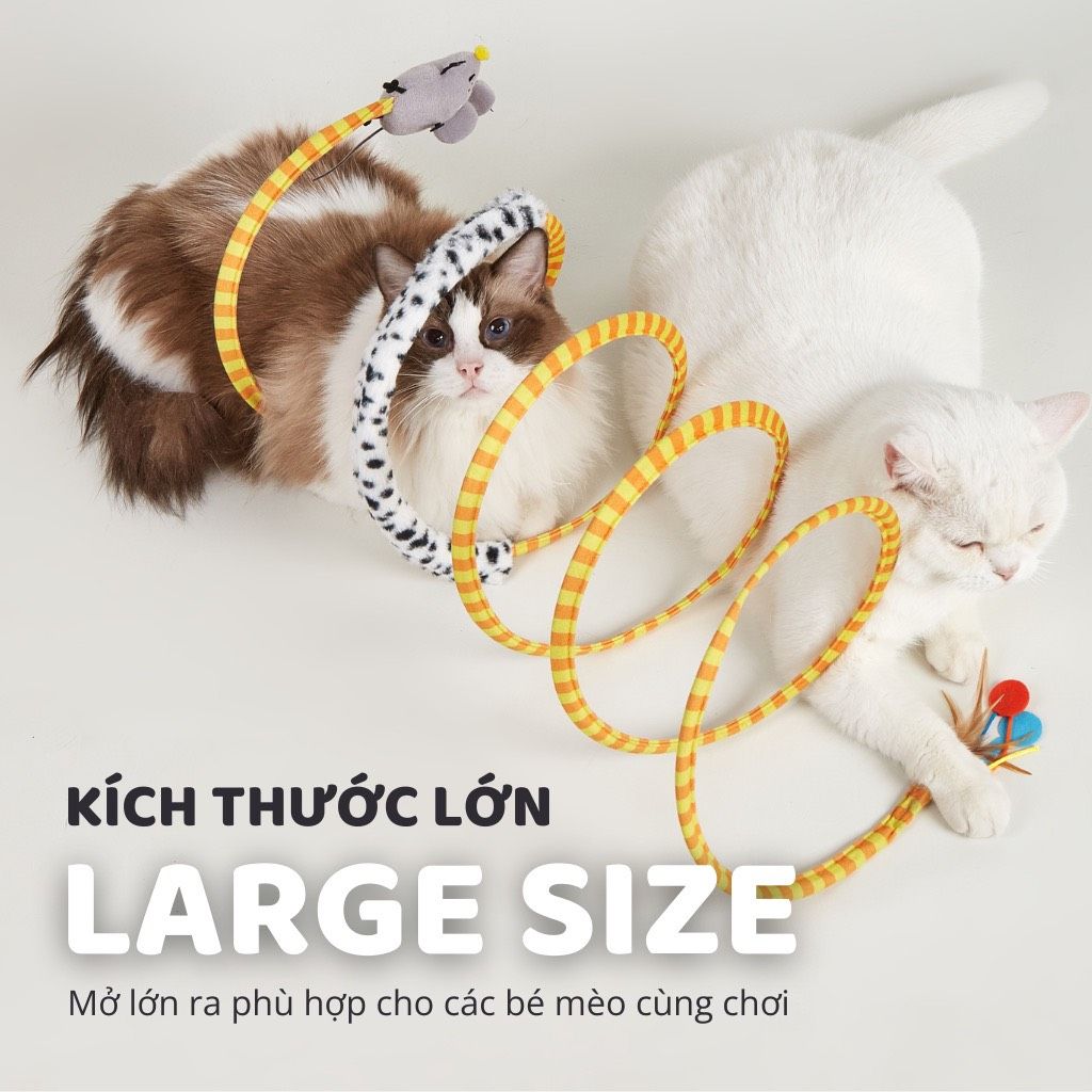  Đường hầm xoắn ốc cho mèo FOFOS 