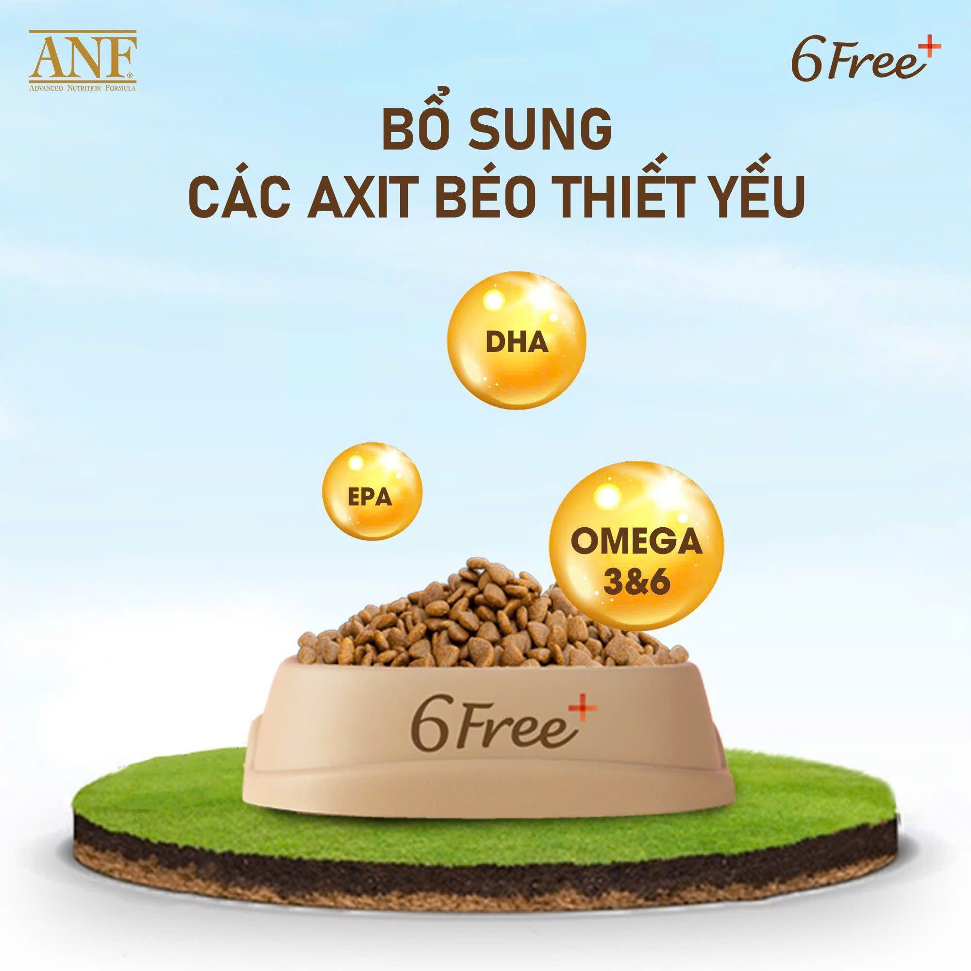  ANF 6Free For Dog - Thức ăn hạt hữu cơ cho chó vị Cá Hồi 