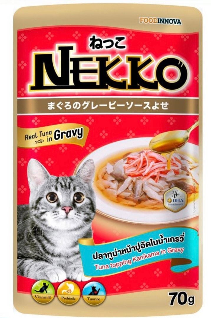  Nekko Adult in Gravy - Pate cho mèo gói 70g 