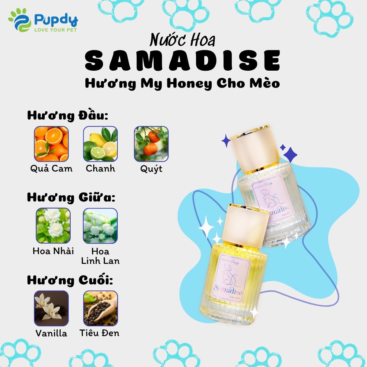  Nước hoa Pupdy cho thú cưng 