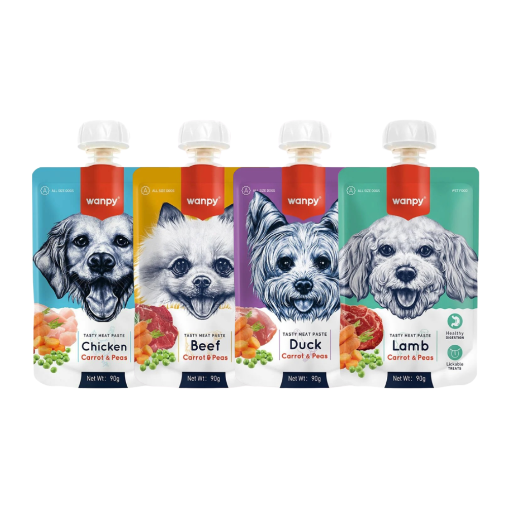  Súp pate Wanpy có nắp vặn cho chó 90G 
